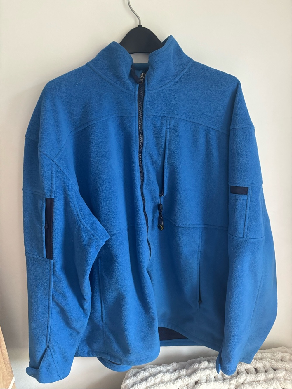 Duluth Trading Co Bright Blue Full-Zip Fleece Jacket